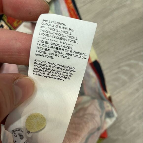 Desigual Womens Tunic Top Red Black Aztec 3/4 Sleeve Scoop Neck Blouse M - Picture 4 of 5